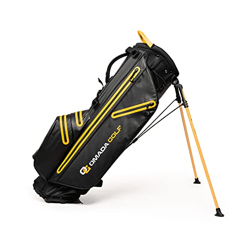 OMADA GOLF Hydrolite Golf Bag | Waterproof Golf Stand Bag | 4-Way Golf Club Divider | Durable & Lightweight Golf Club Bags with Strap & Stand
