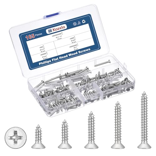 Kozelo 165 #7 Phillipstbgwbh؃lWA\[ggLbg - [1/2"  1-1/4"] 304XeX|݌ȍUB, Vo[