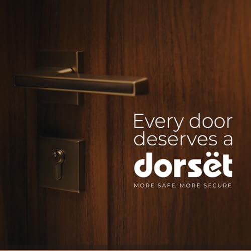 Image of Dorset Secura Wardrobe Lock | Suitable Panel Thickness : 32 mm Wardrobe | Lock for Wooden Almirah | 2 Dimple Keys, Silver Satin Finish | AL401SS