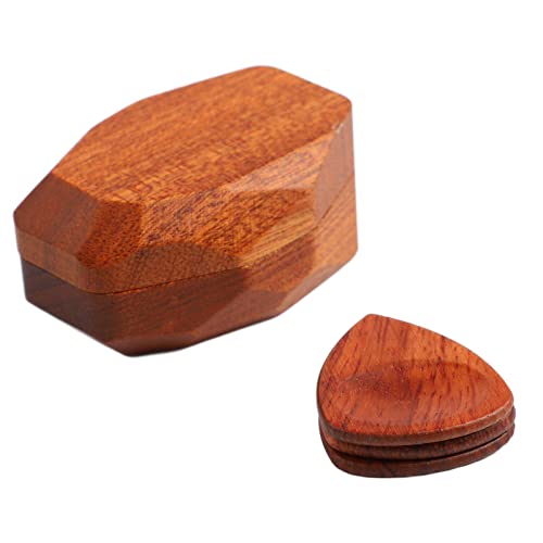 Pwshymi Porte-médiator de Guitare, Petit étui de médiator de Guitare Robuste, Traitement détaillé des Bords en Bois pour la Performance - Les Beatles, Paul McCartney, John Lennon, RIngo Starr, George Harrison Pwshymi Porte-médiator de Guitare, Petit étui de médiator de Guitare Robuste, Traitement détaillé des Bords en Bois pour la Performance – Image 4