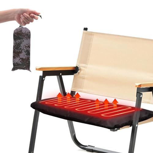 XJJDCB Heated Bleacher Seats, Inflatable Portable Heated Stadium Seats for Bleachers, USB Power Heated Seat Cushion for Bleachers, Waterproof Non-Slip Heated Stadium Seat Cushion, for Fishing, Camping