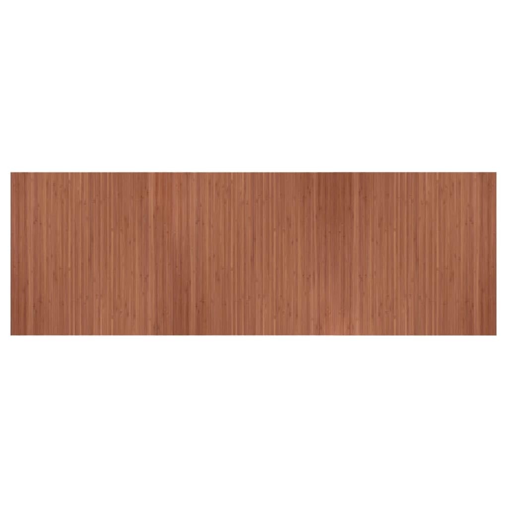 Dywan bambusowy, prostokątny, brązowy, 100 x 300 cm, naturalny salon, trwały, antypoślizgowy, nowoczesne akcesoria domowe