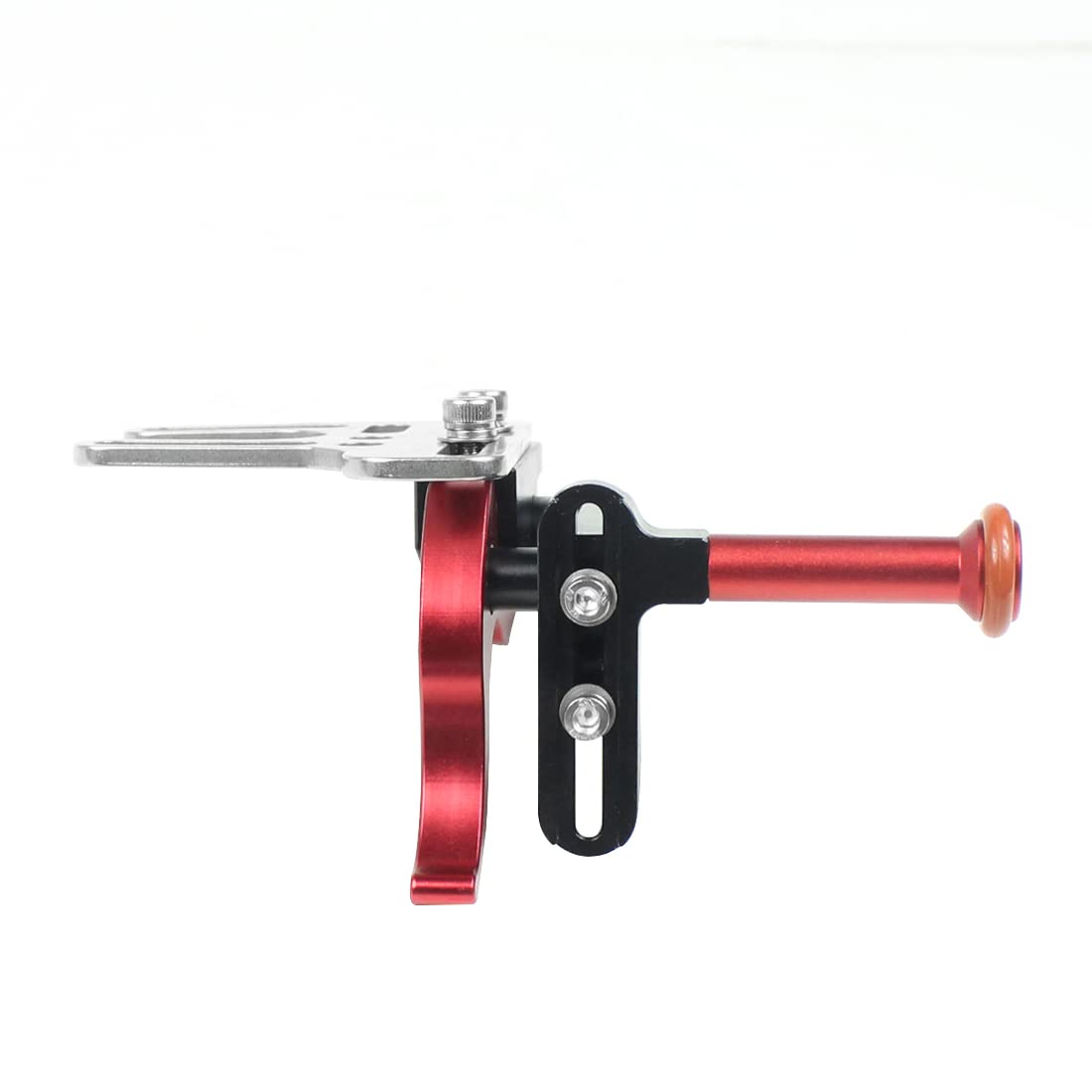 Verstellbare Auslöser-Verlängerungsstange für Tauchkamera, Fotografie, Zubehör, Unterwasser-Tray-Adapter (Schwarz und Rot)