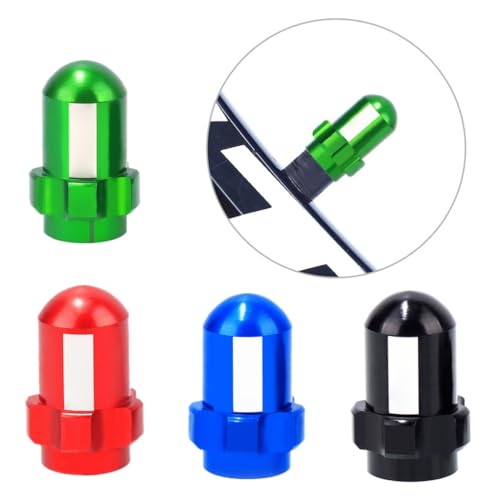 2 piezas Tapas de válvula para neumáticos de bicicleta de aleación de aluminio para montaña y carretera miniatura 6