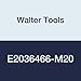 Walter Tools E2036466-M20 Paradur HSS Machine Tap, TICN Finish, 16 mm Shank Diameter, 2.5 mm Thread Length, 30 mm Cutting Length, 140 mm Overall Length, M20 Cutting Diameter