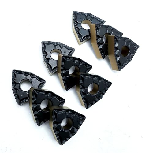 10 piezas WNMG080404 WNMG080408 Insertos Carburo CNC Torneado miniatura 2