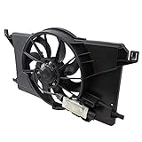Brock Radiator Cooling Fan Assembly w/Control Module For 12-18 Ford Focus 2.0L & 12-18 Focus Electric replaces CV6Z8C607R BV6Z8C607K