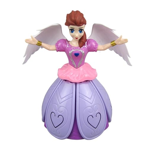 Haloppe Giocattolo Elettrico Squisito del Giocattolo della Principessa del Fumetto per i Bambini Che Ballano la Principessa con Effetti di proiezione Illuminazione Musicale dinamica Giocattolo Che Si