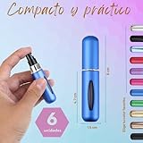 YUME 6 piezas de 5ml Atomizador Perfume Recargable, Mini botella...