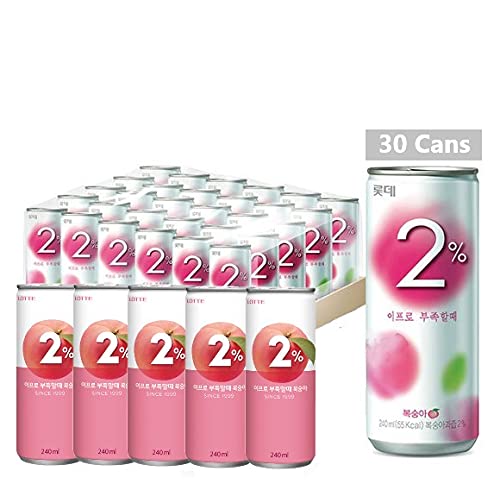 Amazon.com : LOTTE 2% Soft Drink Peach/Plum Variety (240ml/Pack