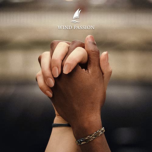 Wind Passion - Paracord Bracelet For Men - Bracelet For Women - Magnetic Bracelet For Men - Rope Bracelet For Men Wrist Bracelet - Bracelet String With Magnetic Clasp - Sturdy & Waterproof Surfer Bracelets - Valentine's Day Gift #TOP7