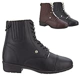 ✅ German Quality Brand SUEDWIND© Stiefelette »ICELOCK MERINO BZ LACE« mit Reißverschluss  Winter Boots  Echt-Leder  Reitschuh mit MERINO  Icelock© Sohle  Wasserabweisend  Tolle Passform  Braun in Gr. 45