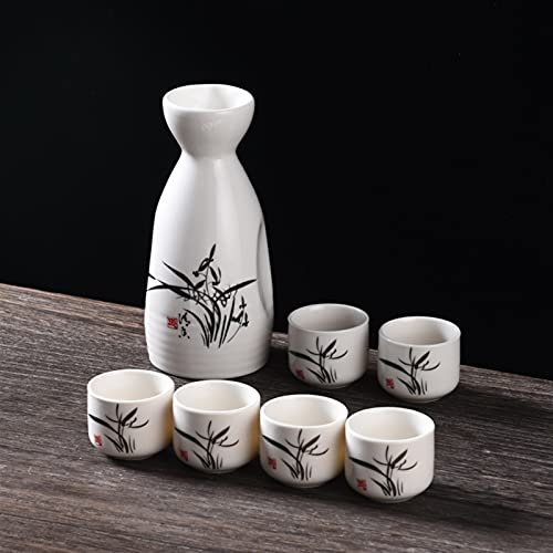 Rvvk Ceramic Wine Set, Alcohol Dispenser, Shochu Glass, Small Wine Glass #TOP2