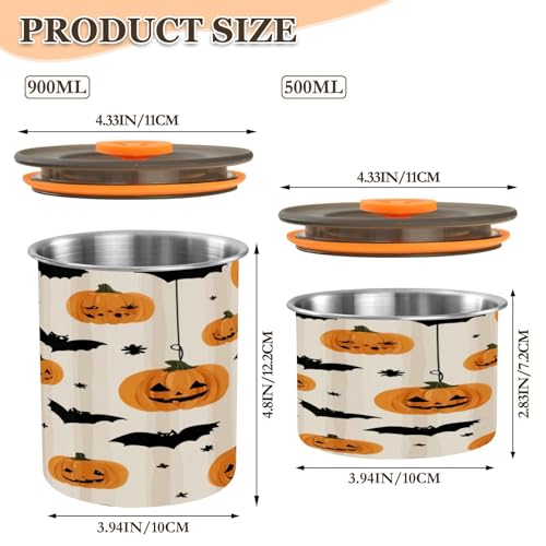 Contenedor hermético de café en acero inoxidable 900ml miniatura 2