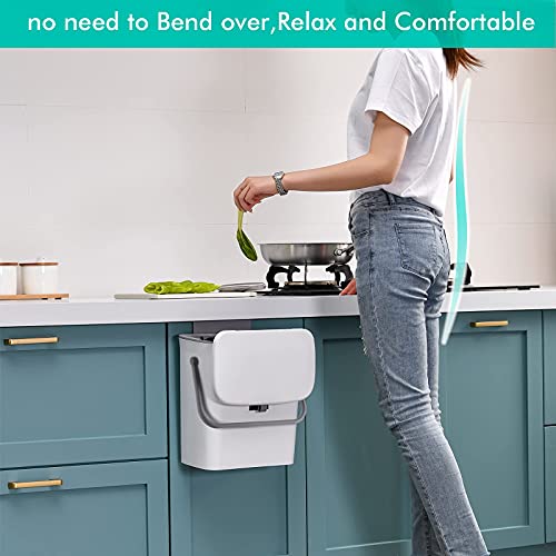Caneca de basura colgante 2 unidades 2.4 gal kitchen miniatura 4