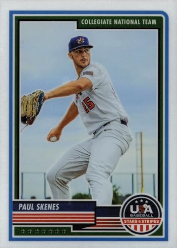 2023 Panini USA Baseball Stars & Stripes #80 Paul Skenes Pre-Rookie Card
