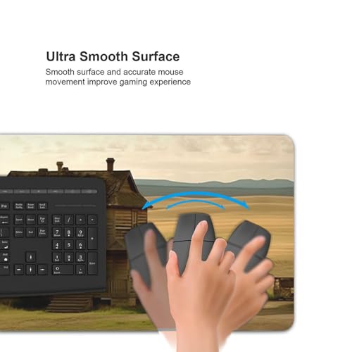Tapis de souris de jeu grand format pour clavier d'ordinateur et décor de bureau