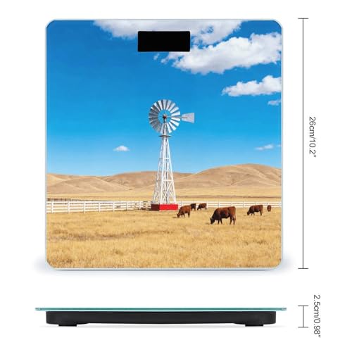 Báscula digital de baño Western Ranch Windmill 400 lb miniatura 2