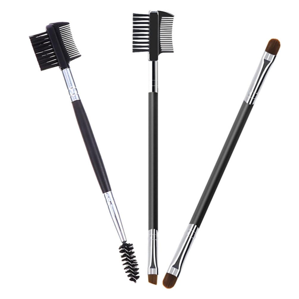 FOMIYES 3sets Double-sided Makeup Brushes Brow Brush Set Eyelash Comb Filler Tool Multifunctional Beauty for Home Salon 3pcs*3