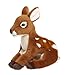 Peluche Animali Wwf-Cerbiatto Seduto 18Cm. 15211009, Modelli/Colori Assortiti, 1 Pezzo