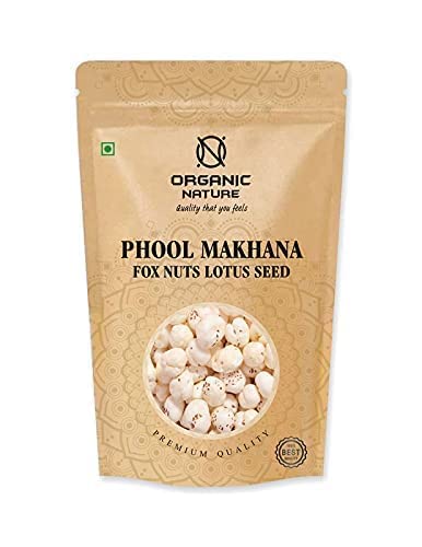 Green Velly ORGANIC NATURE Phool Makhana Fox Nut Lotus Seeds Pack of 250 Gram