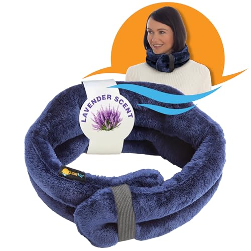 SunnyBay Microwave Heating Pad, Microwavable Heated Neck and Shoulder Wrap with Wide Neck Coverage...