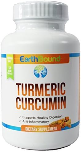 Turmeric Curcumin with BioPerine | 1000mg | 120 Vegan Capsules by earthbound