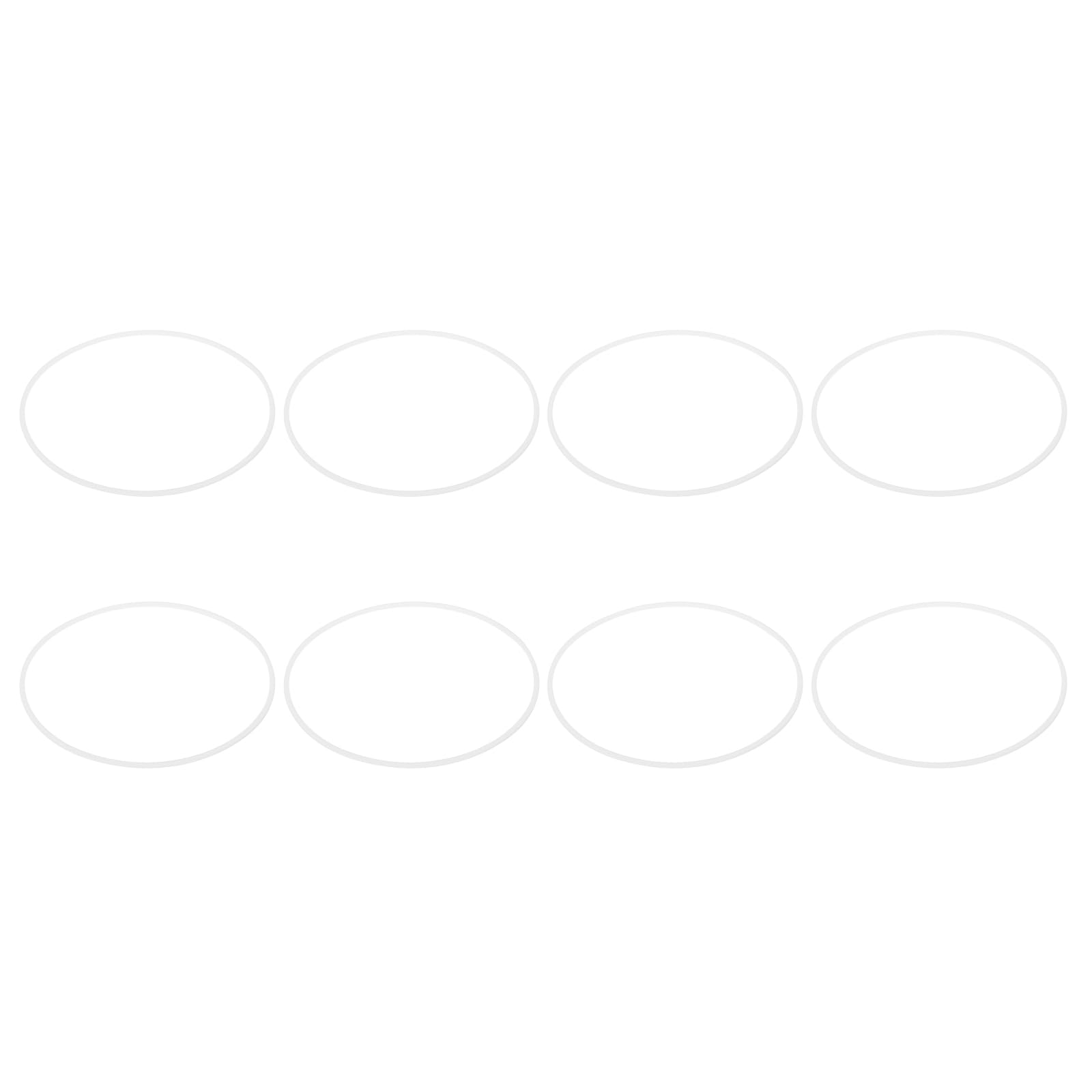 PATIKIL M120 PTFE Flat Washer, 8 Pcs 120mm ID 125mm OD 1.5mm Thick O-Ring Sealing Gasket Spacer for Fasten Screws Flanges Faucet Pipe Valves, White โ image 1