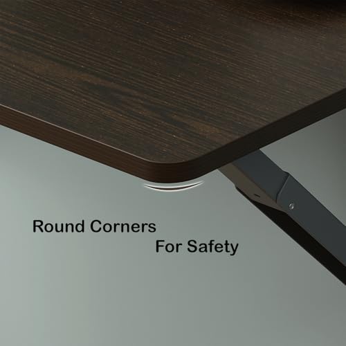Lukzer Engineered Wood Wall Mounted Folding Table for Kitchen, Computer, Workstations Multi Function Computer Desk Workbench (MT-001 / Wenge /120 ×... - Image 4