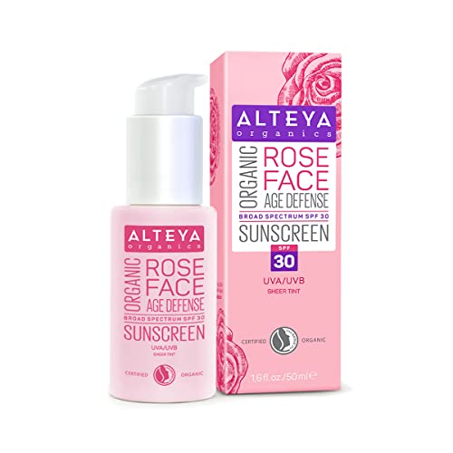 Alteya Organics Sunscreen Rose Face Cream Spf 30, 50 ML