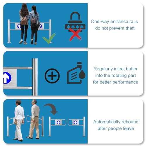 Puerta de seguridad de 50 x 100 cm con cierre resistente Unidirectal Securi 8