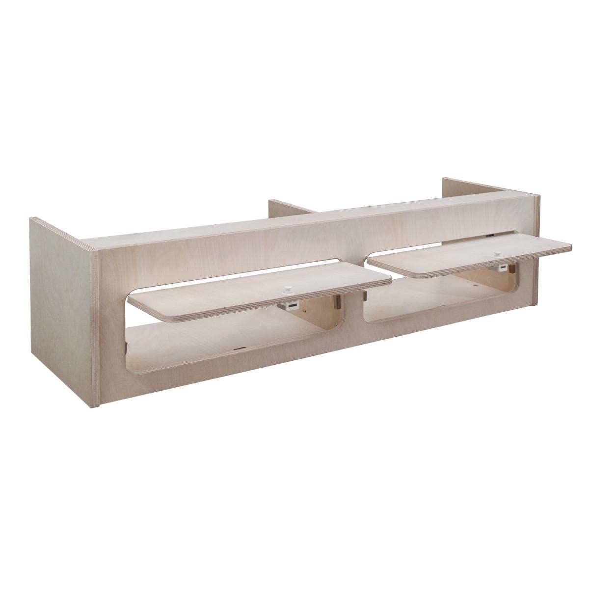 Wohnwagen Oberschrank Wohnmobil 120cm x 30cm x 30cm Camper Hängeschrank Birkensperrholz Trennwand Möbel Stauraum Leichtgewichtig Unbehandelt Soft-Close Druckknöpfe Vorgebohrte Löcher Befestigungssatz