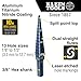 Klein Tools KTSB01 Step Drill Bit Double-Fluted #1, 1/8 to 1/2-Inch with Easy-to-Read Markings and Targets, 3/8-Inch Hex Shank