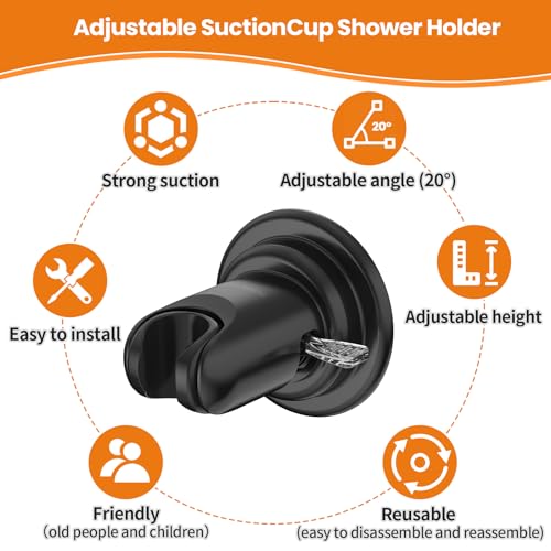 SUNSCHOIS Suction Cup Handheld Shower Head Holder, No Drill, Adjustable by Sunschois - Used condition - Image 7