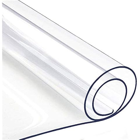 Clear Table Protector 30 x 30 Inch, 1.5mm Thick Plastic Table Cover, Waterproof PVC Clear Table Cover Protector, Desk Protector Mat, Writing Desk Pad for Desktop, Coffee & Dining Room Table Cover