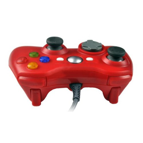 New Wired USB Game Pad Red Controller For MICROSOFT Xbox 360 & Slim PC Windows 7