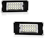 VIPMOTOZ Full LED License Plate Light For Mini Cooper R56 R57 R58 R59 Hardtop Convertible Coupe Roadster - 6000K Diamond White, 2-Pieces Tag Lamp Assembly Replacement