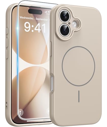 Image of FNTCASE for iPhone 17 Case: [Compatible with Magsafe] Integrated Silicone Phone Cases with [Full Camera Protection] [Screen Protector] Military Grade Shockproof Protective Cover
