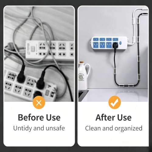 40 piezas clips ajustables para cables, organizadores adhesivos para cables para TV, PC, Ethernet, gestión de cables debajo del escritorio y en la pared, remoción sin daño para organización en oficina y hogar miniatura 4