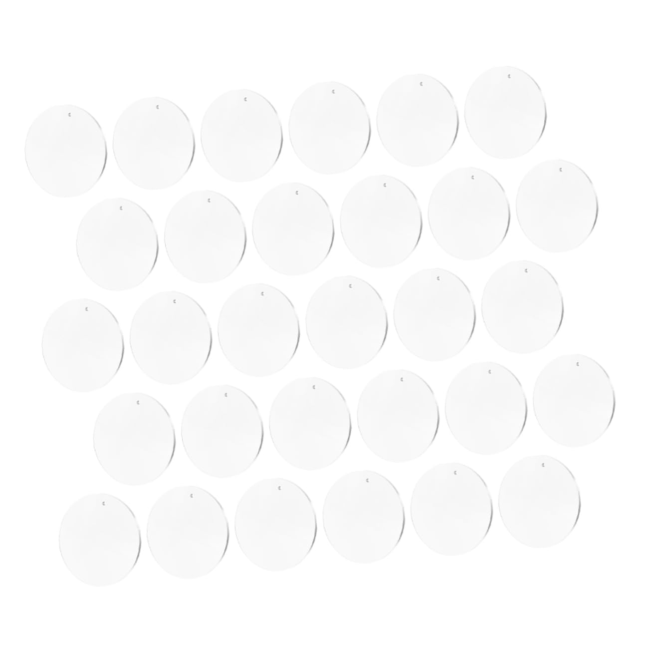 Disques ronds transparents acrylique lot de 40 pièces pour étiquettes