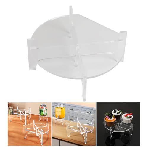 Soporte dispensador de acrílico con base estable para evitar derrames de jugo 3