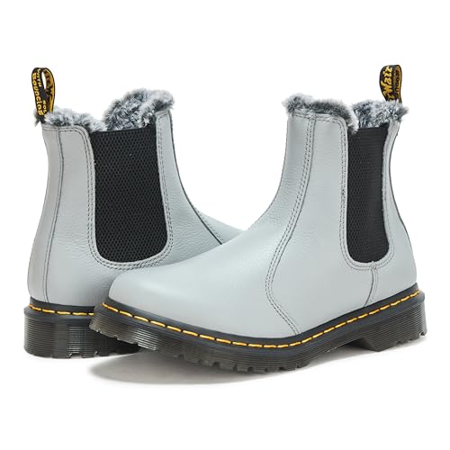 Dr. Martens Women's 2976 Faux Fur Lined Virginia Leather Chelsea Boot Fashion3