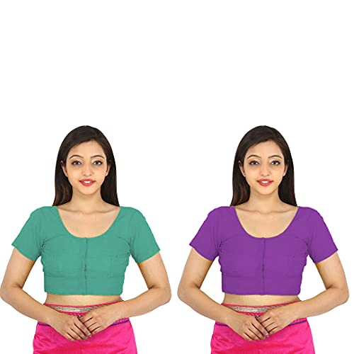 Image of Namita Women's Rubia Cotton Solid Half Sleeve Blouse