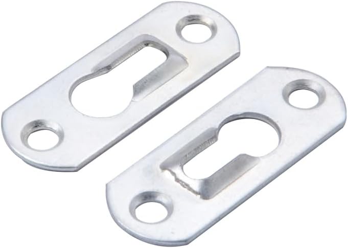 Generic 1000Pcs Picture Mirror Keyhole Hanger Fasteners Metal Photo Frames Hanging Brackets Furniture Hardware Accessory