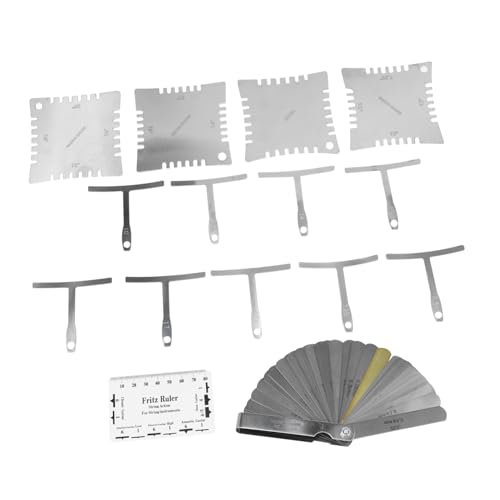 EXQUIMEUBLE ギター メンテナンス 工具 点入り 耐久性 高精 測定ツール 弦 定規付き ギター アコギ ウクレレ 楽器 修理 ケア用品