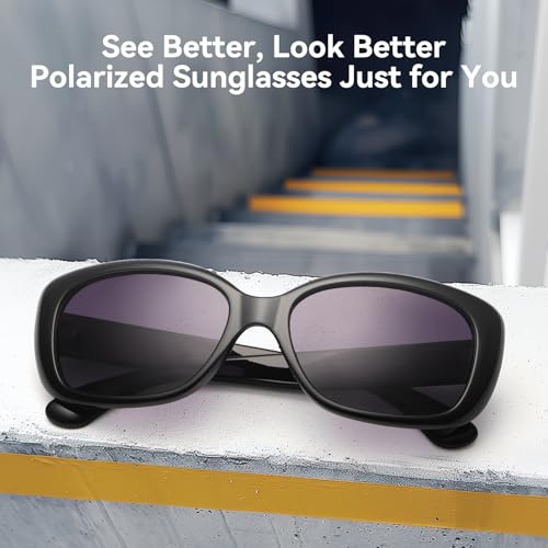Dollger Polarized sunglasses for women men dark Trendy Square big sun glasses UV Protection For Driving rectangle Frame2