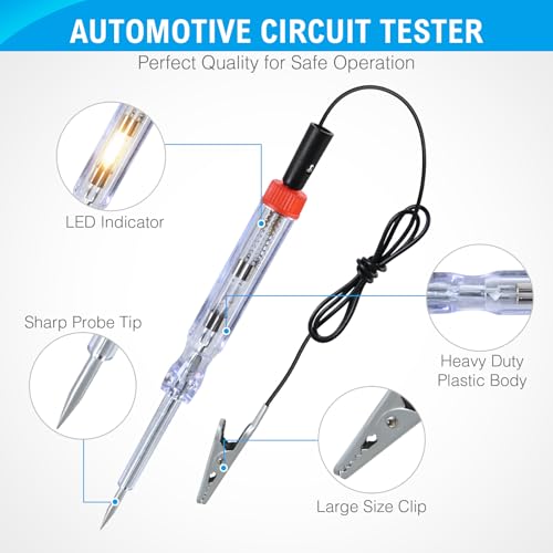 Image of Nilight 180 Pcs Automotive Blade Fuse Kit Standard Mini Fuse Assortment | with Fuse Puller & Circuit Tester 5A 7.5A 10A 15A 20A 25A 30A 35A 40A Essential Replacement Fuses for Cars Trucks SUVs