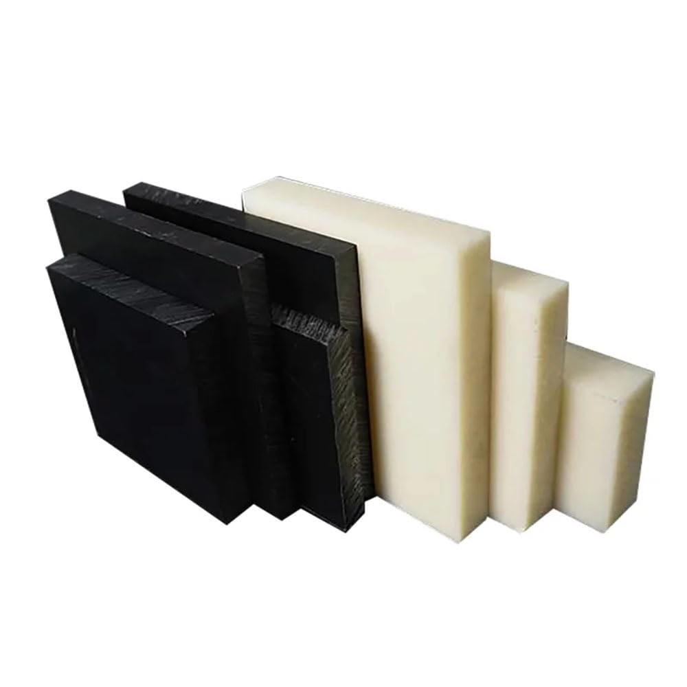Foglio in ABS premium 300x300 mm - Finitura durevole, rigida e liscia per, prototipazione e modellismo, 1 pezzo in nero o beige(Black,300x300x5mm)