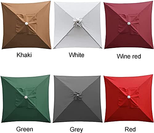 Housse de parasol 2x2m imperméable verte pour mât standard ou déporté - 2