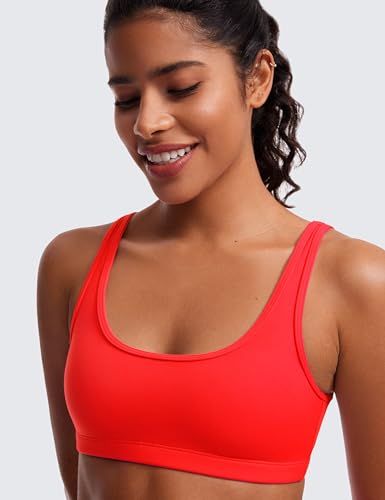 Image of CRZ YOGA Butterluxe Mini Sports Bras | Light Support, Removable Pads, Yoga, Extremely Soft, U Back, Scoop Neck, for Women